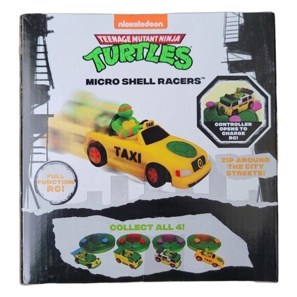 Nickelodeon Teenage Mutant Ninja Turtles Michelangel Microshell Race Car TMNT RC - Picture 3 of 6
